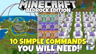 10 Simple & Useful Commands You WILL NEED! Minecraft Bedrock Edition