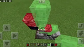 Minecraft Bedrock Edition Simple Slimeblock Lift Tutorial