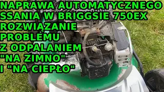 Briggs&Stratton 750EX: fix very hard cold start, and warm start. How ReadyStart system works (775IS)