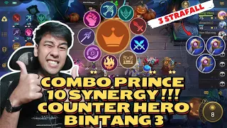 Magic Chess Rya Skill 1 - Combo Prince 10 Synergy !!! Counter Hero Bintang 3 !!! #mlbb #magicchess