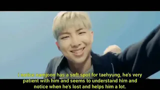 Kim Taehyung being kim Namjoon's baby