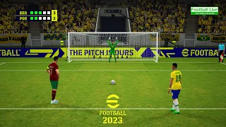 PES 2023 | Brazil vs Portugal | Penalty Shootout | Ronaldo vs Neymar