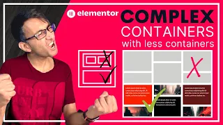 Complex Containers with Less Containers - Elementor Wordpress Tutorial