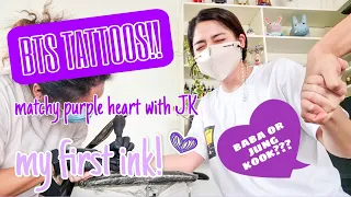 FIRST BTS TATTOO! | BABA or JUNG KOOK?? | Shaira Diaz