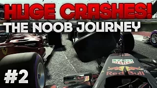 HUGE CRASHES! - F1 2017 THE NOOB JOURNEY SEASON 3: BELGIUM #2 (Featuring Matt212)