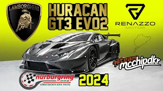 Lamborghini Huracán GT3 EVO2 Nordschleife NLS 2024 | ENG subtitle | mcchip-dkr