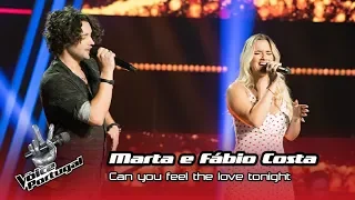 Marta & Fábio Costa - "Can you feel the love tonight" | Blind Audition | The Voice Portugal