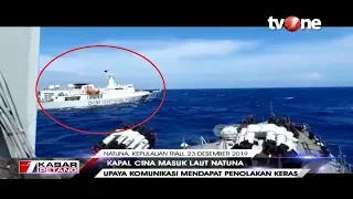 MENEGANGKAN! Aksi Kejar-Kejaran Bakamla RI VS Kapal Coast Guard Cina di Perairan Natuna