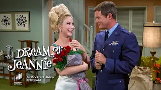 Jeannie impresses Tony with her beautiful dress | I Dream of Jeannie | Classic TV Show