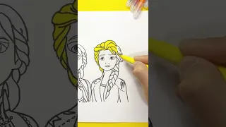 Drawing Princess Elsa From Frozen 2! #frozen #elsa #drawing