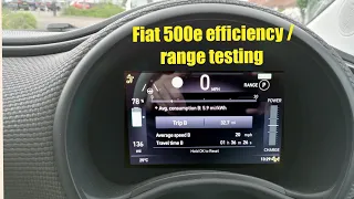 Fiat 500e Electric ultimate economy test (Hyper miling)