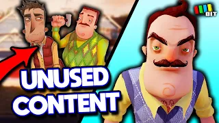 Hello Neighbor ALPHA & BETA Unused Content | LOST BITS [TetraBitGaming]