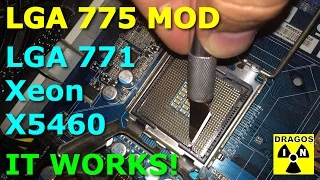 LGA 771 TO 775 MOD - Xeon X5460 and Abit IP-35 - Working!
