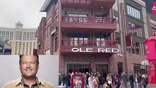 Grand Opening of Blake Shelton's Ole Red Las Vegas Newest Country Bar & Music Venue on the LV Strip