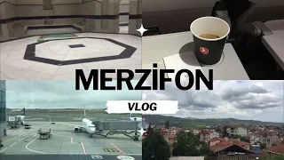 Merzifon Vlog/Uçakta Neler Yaşadım, Tarihi Hamama Girdim, Tarihi Saat Kulesi