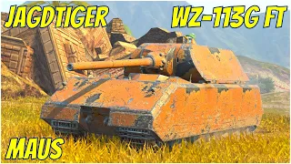 Maus, Jagdtiger & WZ-113G FT ● WoT Blitz