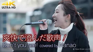 【 歌うま 】爽快で澄んだ歌声！　Don't you see! / ZARD （cover）" Nanao " 新宿路上ライブ 4K映像