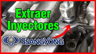 EXTRAER INYECTOR Ssangyong Diesel ✅ Cómo SACAR INYECTOR Ssangyong ACTYON, KYRON, REXTON