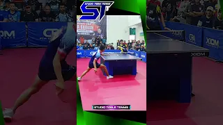 Deadly Topspin Gusti VS Chandra #tabletennis #pingpong #shorts