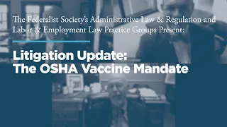 Litigation Update: the OSHA Vaccine Mandate