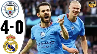 Manchester City vs Real Madrid 4-0 All Goals Highlights HD 2023