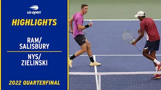 Ram/Salisbury vs. Nys/Zielinski Highlights | 2022 US Open Quarterfinal