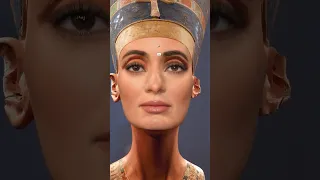 How NEFERTITI really looked! #nefertiti #ancient #egypt #photoshop #shorts