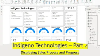 Creating a Dashboard of Sales Process and Pregress (Indigeno Technologies Part 2)