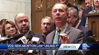 Vos says legislation adding exceptions for rape or incest to state's abortion ban 'unlikely'