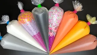 Making Crunchy Slime With Piping Bags - Satisfying Slime Video ASMR #74