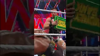 Austin Theory make advantage of money in the bank briefcase to attack Bobby