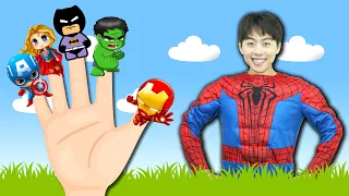 Finger Family Superheros | Kids Songs and Nursery Rhymes - Mashu ToysReview