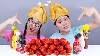 Gà rán sốt cay Mukbang DONA