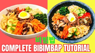 AUTHENTIC Bibimbap Tutorial YOU have been searching for! Bibimbap & Dolsot-bibimbap 비빔밥#SUBSCRIBE