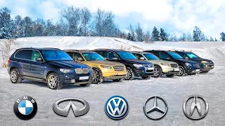 ЦАРЬ КРОССОВЕР! Acura MDX, Mercedes ML500, Infiniti FX, BMW X5, VW TOUAREG - OFFRoad 4wd test