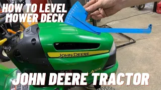 How to Level Mower Deck John Deere