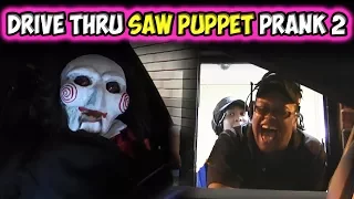 Drive Thru Saw Puppet Prank 2!