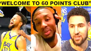 NBA Players react to Stephen Curry 62 points Career high against Blazers