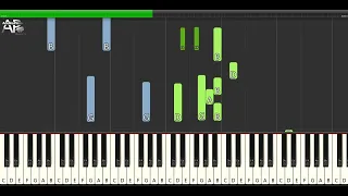 Maybe - Ten Sharp | Adelina Piano synthesia tutorial