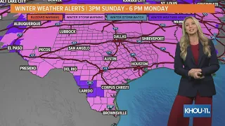 Houston, Texas freeze: Winter Storm Warning issued for all of southeast Texas