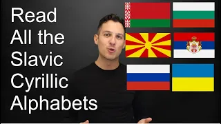 Learn All Slavic Cyrillic Alphabets in one video