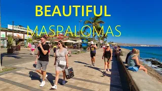 Maspalomas  GRAN CANARIA Spain 2024 🇪🇸 🔴 NEW Walking Tour in Canary Islands [4K UHD]