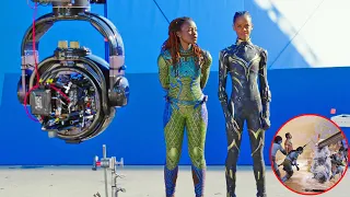 Black Panther 2 Wakanda Forever behind the scene bloopers