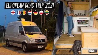 7 COUNTRIES-48HRS European VAN LIFE Road Trip 2021! UK-LITHUANIA Covid, Puppy & Brexit EXPLAINED!