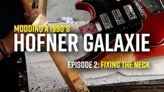 Stripping the Neck & Adding the Perfect Home Matte Finish | Hofner Galaxie Guitar Restoration