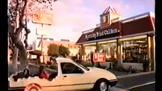 KFC classic commercial TVC 1989 - family eating car - NZ