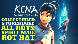 Kena: Bridge Of Spirits Storehouse All Collectibles Guide All Rots, Hat & Spirit Mail, Complete 100%