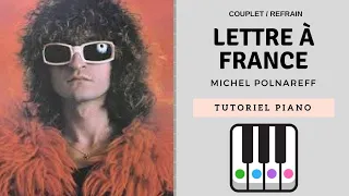 Lettre a France - Polnareff - Piano tutoriel Facile