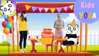 Happy Birthday Yoga Panda / Kinderyoga