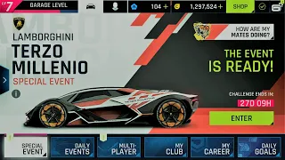 Lambo Terzo Millenio Special Event- Asphalt 9: Legends